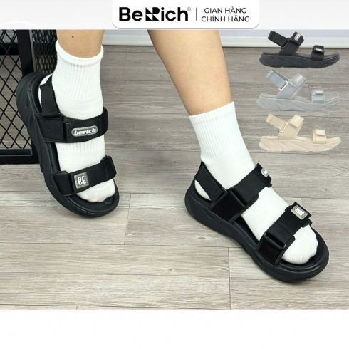 FREE SHIP - BE325 Giày Sandal Nam Nữ BERICH Đi Học Đi Chơi Siêu Nhẹ Bền Êm BE325